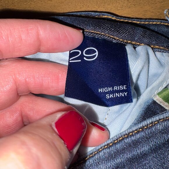NWOT Anthropology Pilcro High Rise Denim Skinny Jeans. Size 29 - Picture 10 of 11